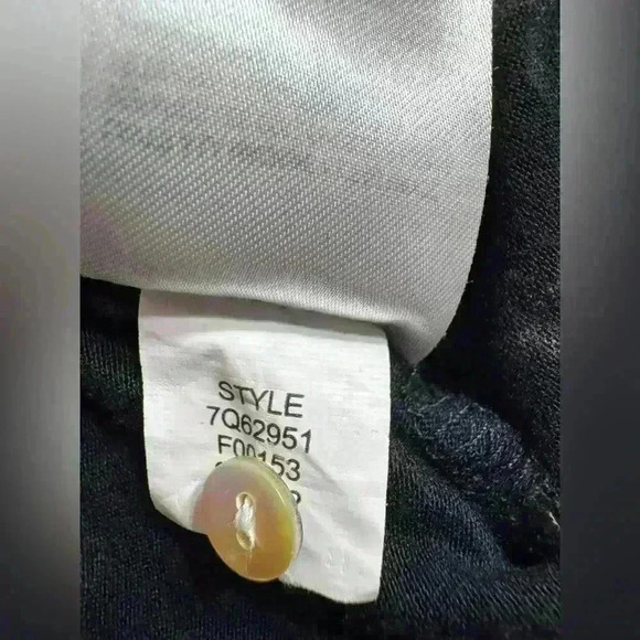 LUCKY BRAND BLOUSE WOMEN'S SIZE 1X SOFT VISCOSE  3/4 SLEEVE Paisley Black Tan - Picture 11 of 13